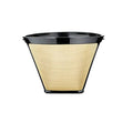 Gold Tone Stainless Steel Mesh 12 Cup Coffee Filter X7084