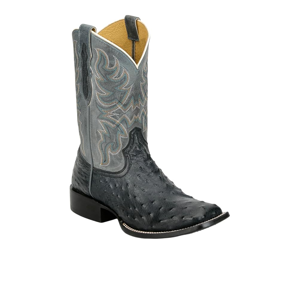 Grey Ostrich Western Boot N29845