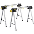 Folding Metal Sawhorse Pair 900kg Load Capacity X508326