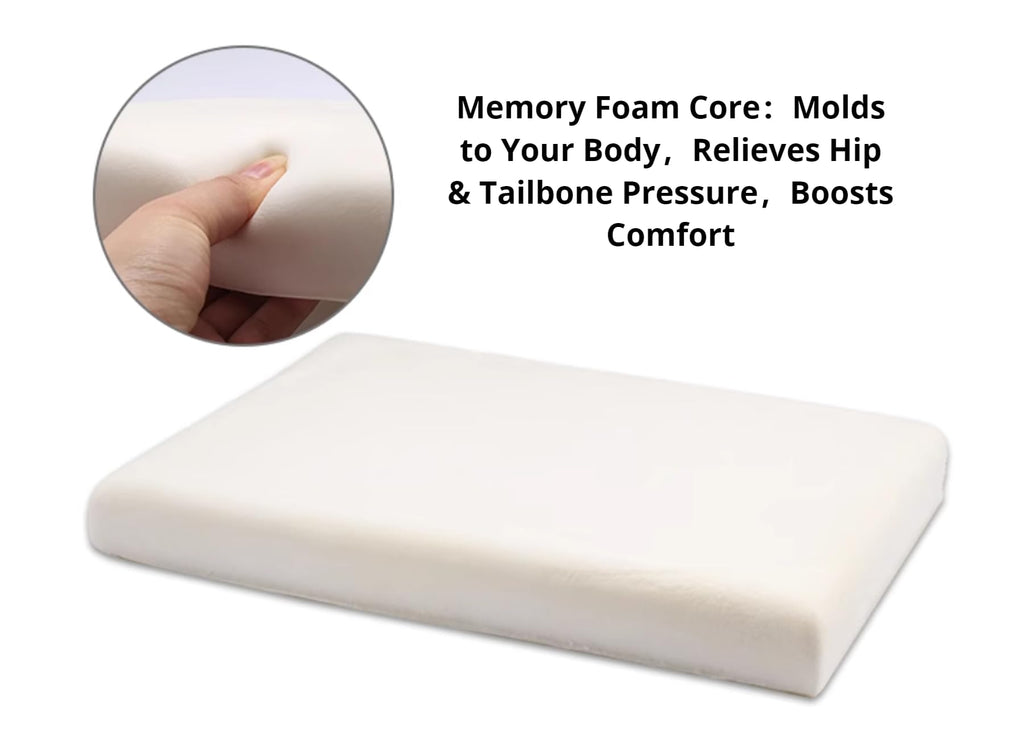 Memory Foam Chair Cushion with Strap Ties Z817415