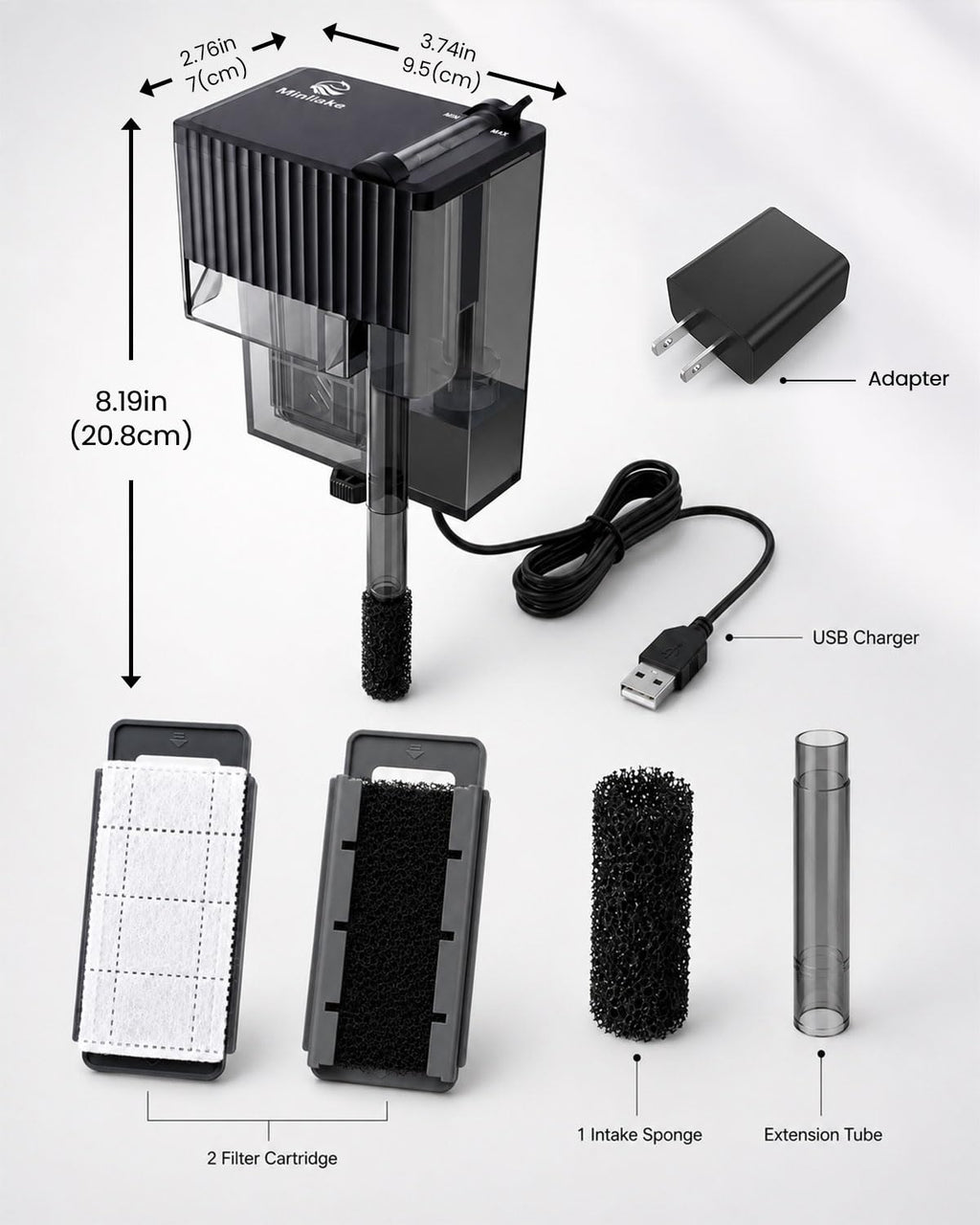 Slim Aquarium Filter V749