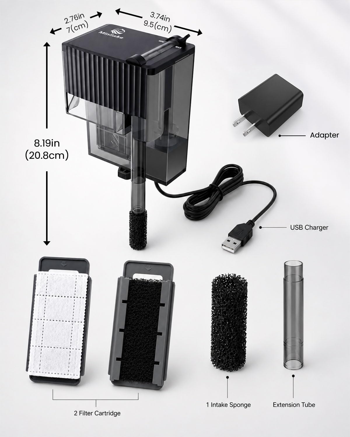 Slim Aquarium Filter V749