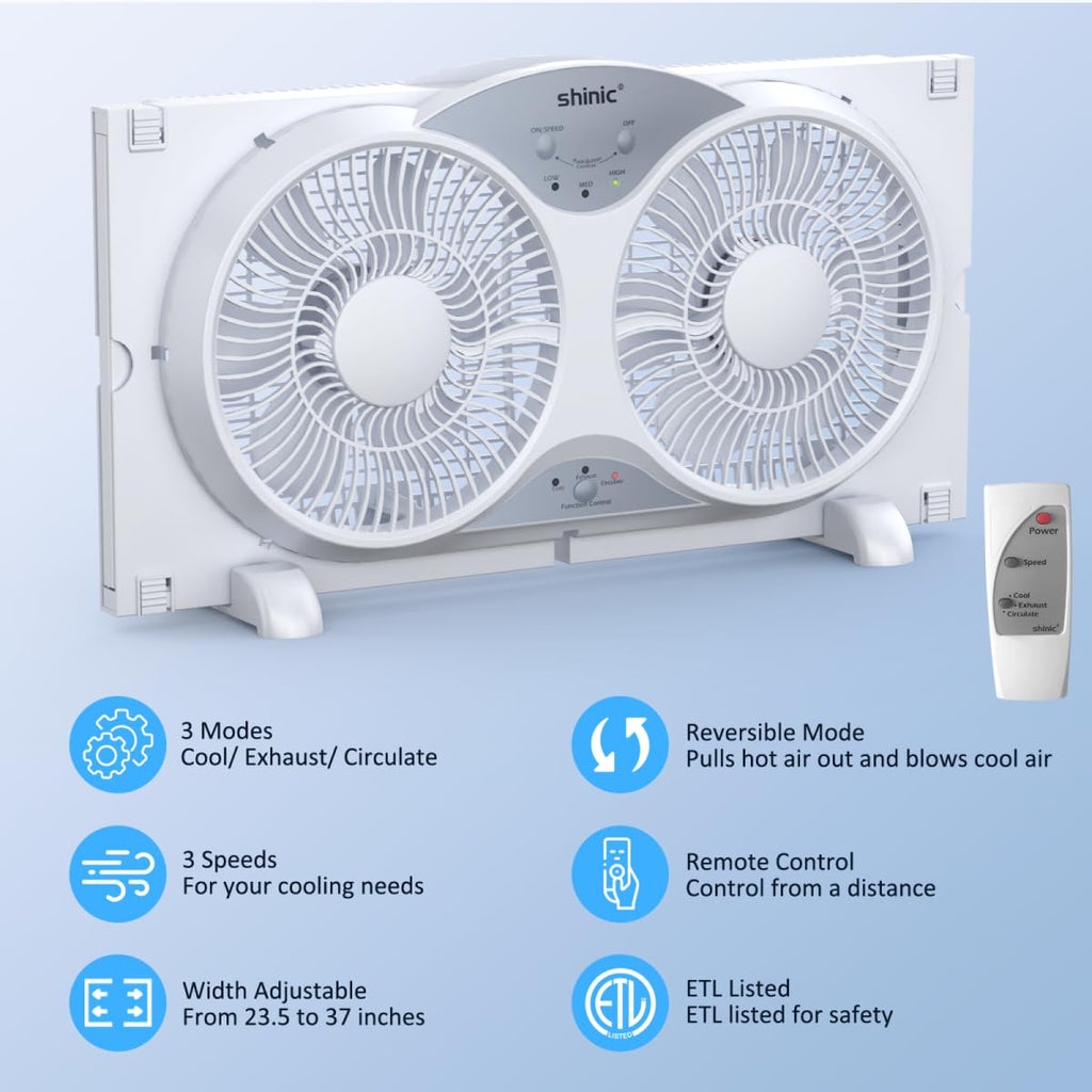9" Reversible 3-Speed Window Fan B79113