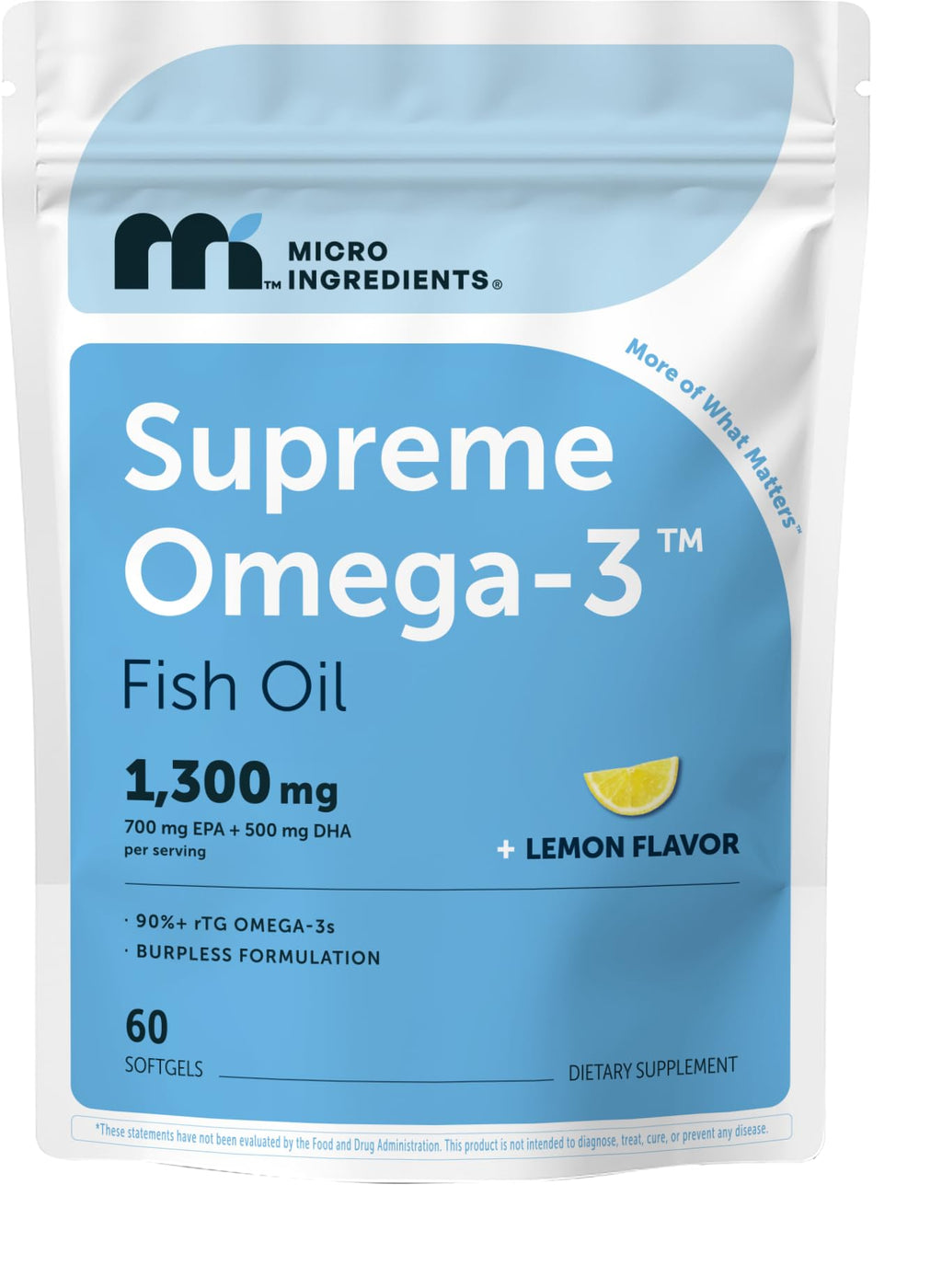 Omega-3 Fish Oil Softgels with Vitamin D3, Lemon Flavor, 60ct K1147