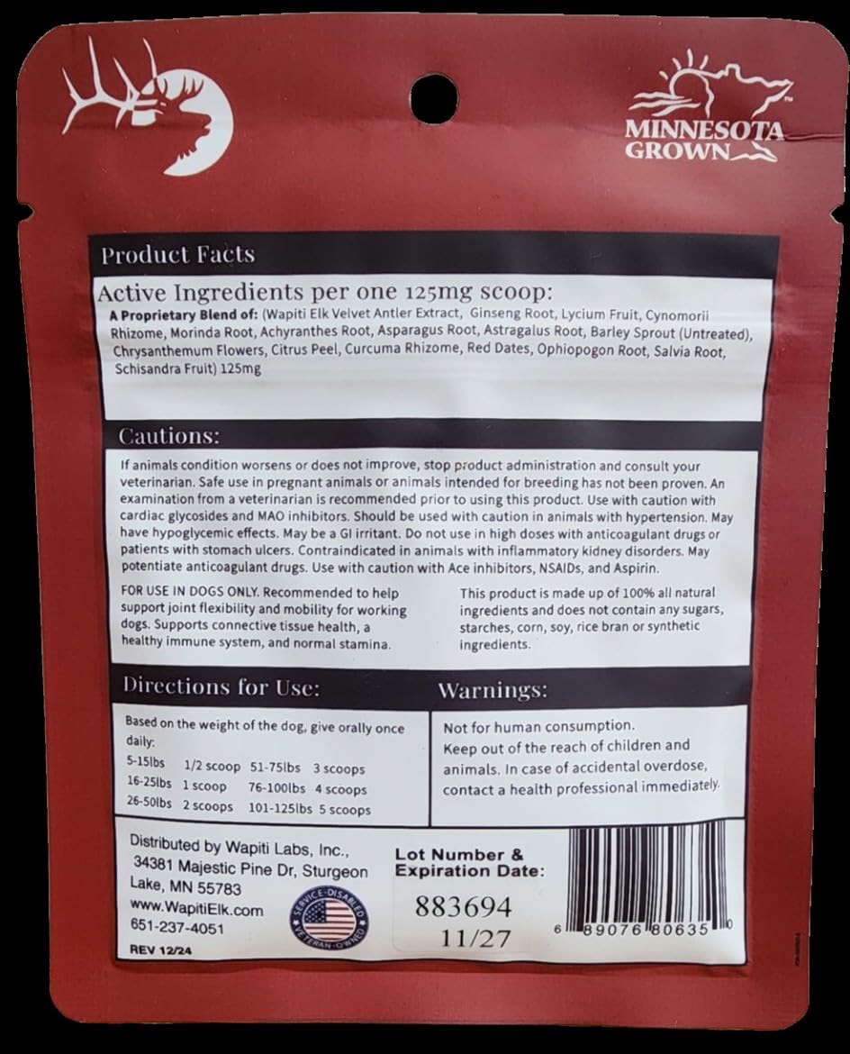Natural Hip and Joint Supplement for Dogs, 60 Count Y888361