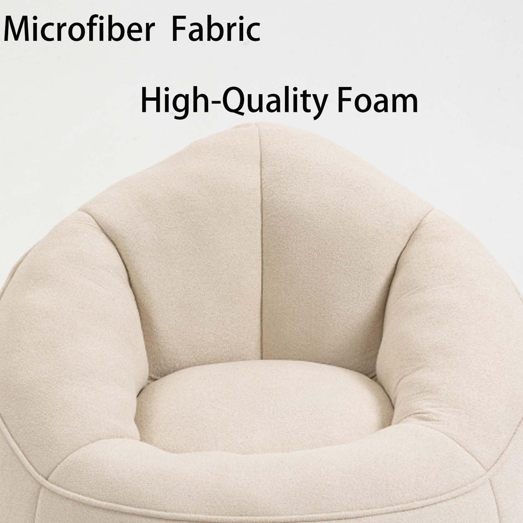 Memory Foam Bean Bag Chair with Footrest B5858