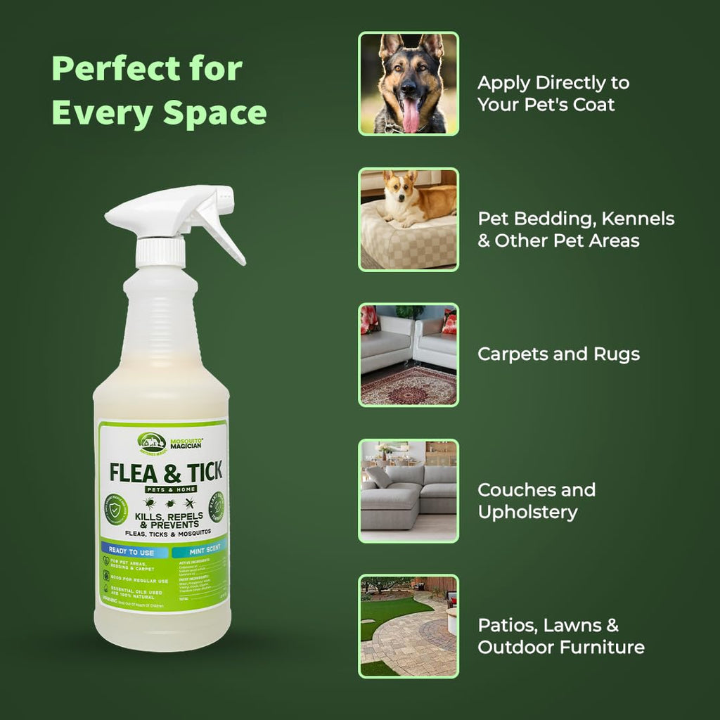 Lemongrass Flea Tick Mosquito Spray 16 OZ T520