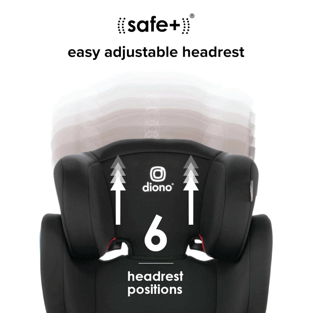 2-in-1 Belt Positioning Booster Seat, High-Back to Backless, Black Q9916