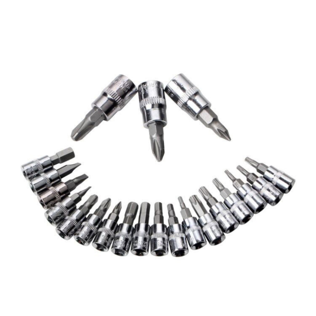 46 Pieces Mechanic Tool Kit 1/4” Ratchet Socket Wrench Set with Storage Case E23801