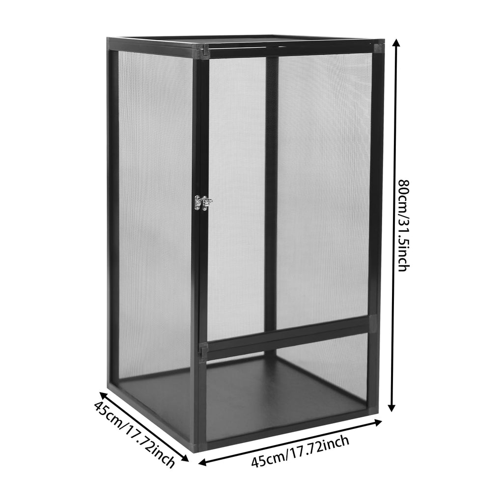 Aluminum Reptile Terrarium Enclosure with Locking Latches C203
