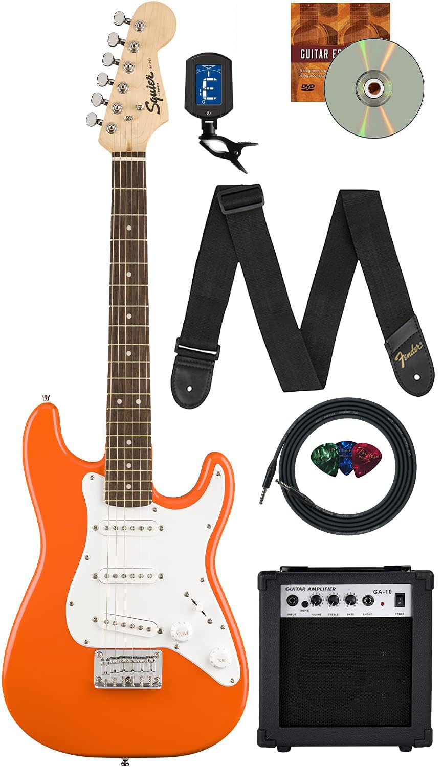 3/4-Size Mini Strat Electric Guitar with Amplifier A3827