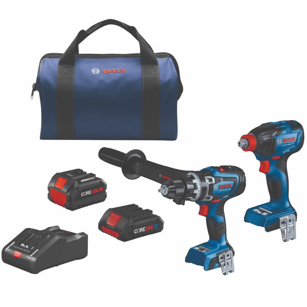 18V 2-Tool Combo Kit with Hammer Drill/Driver and Impact Driver E5424