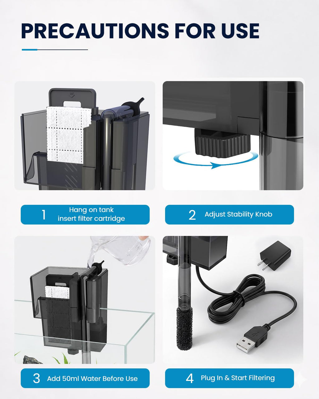 Slim Aquarium Filter V749