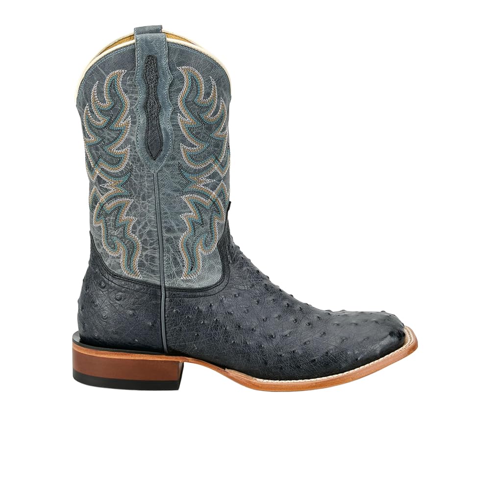 Grey Ostrich Western Boot N29845