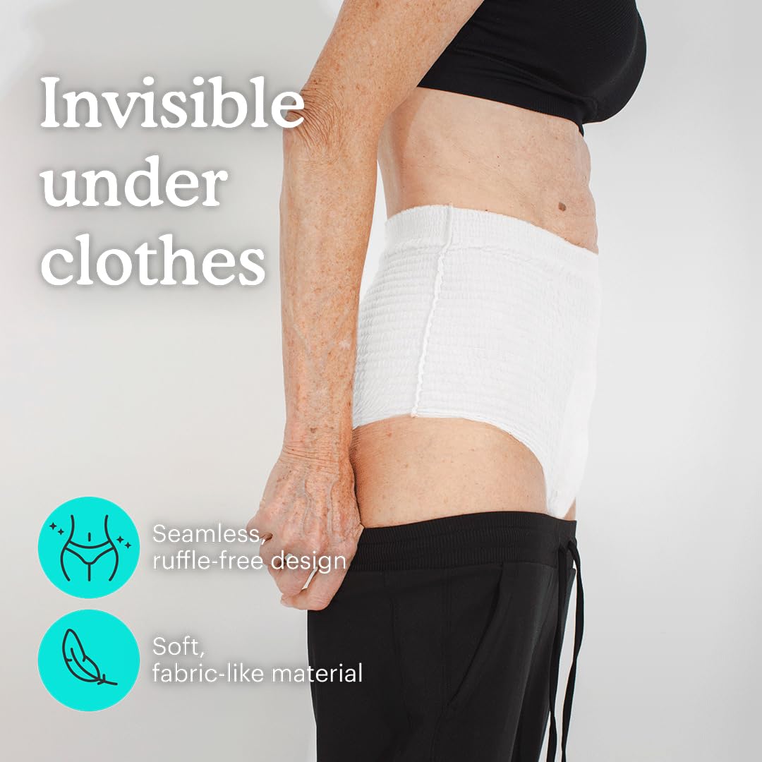 Adult Incontinence Underwear for Sensitive Skin, White Large, 56 Count T45638