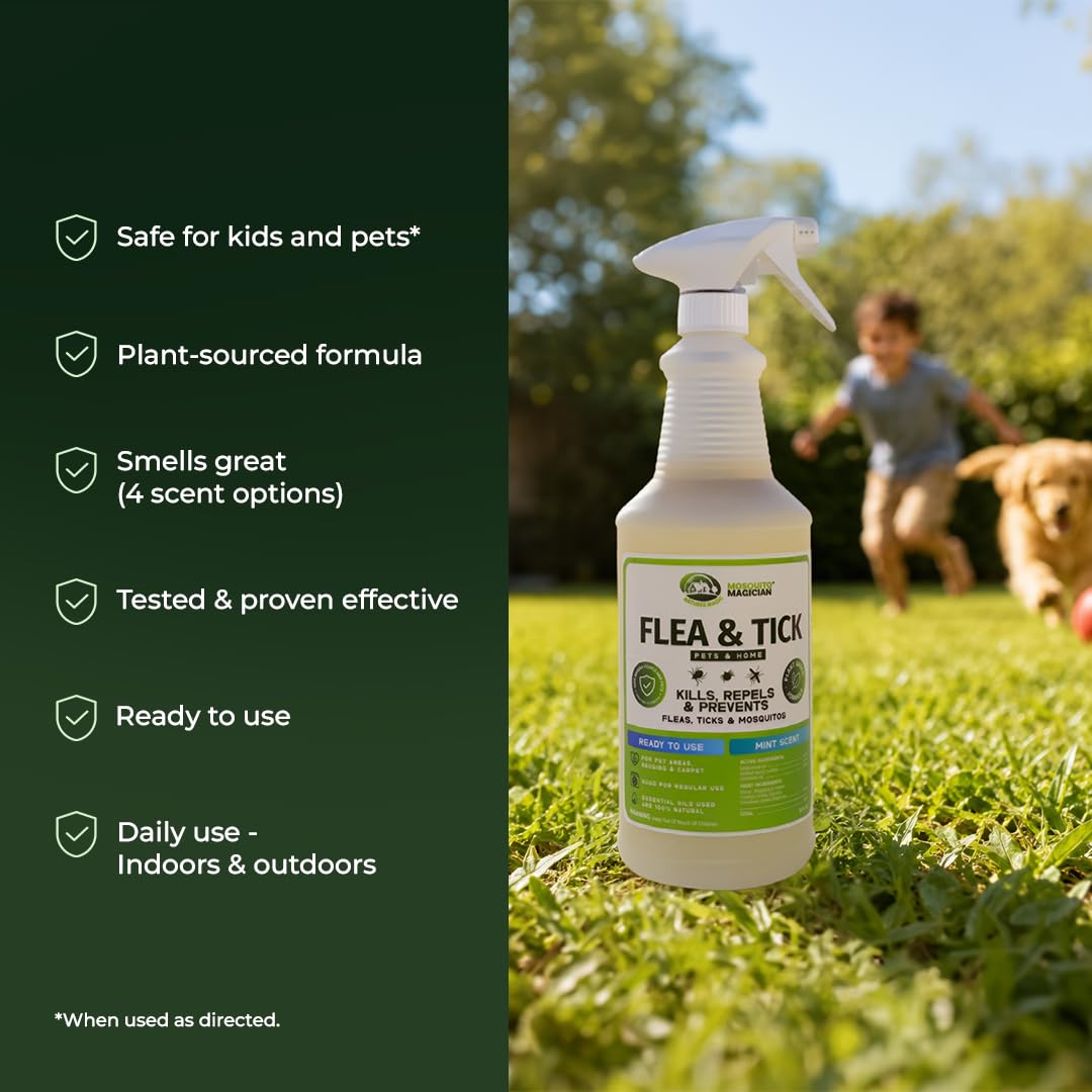 Lemongrass Flea Tick Mosquito Spray 16 OZ T520