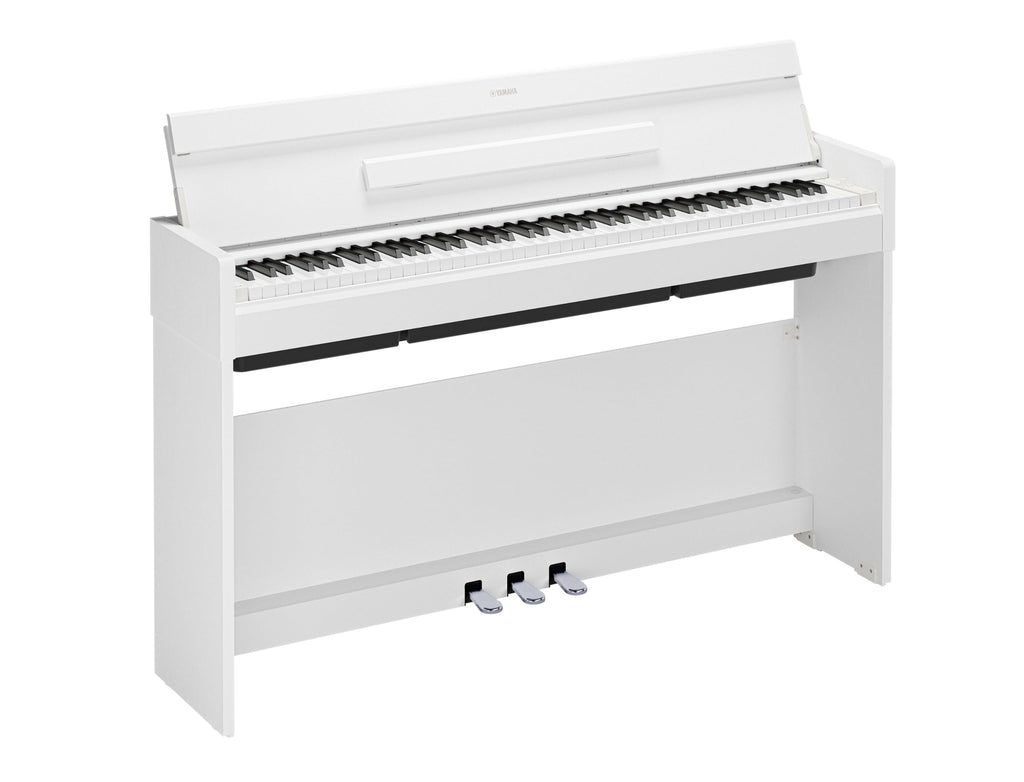 White 88-Key Weighted Digital Piano with 3-Pedal Unit P66612
