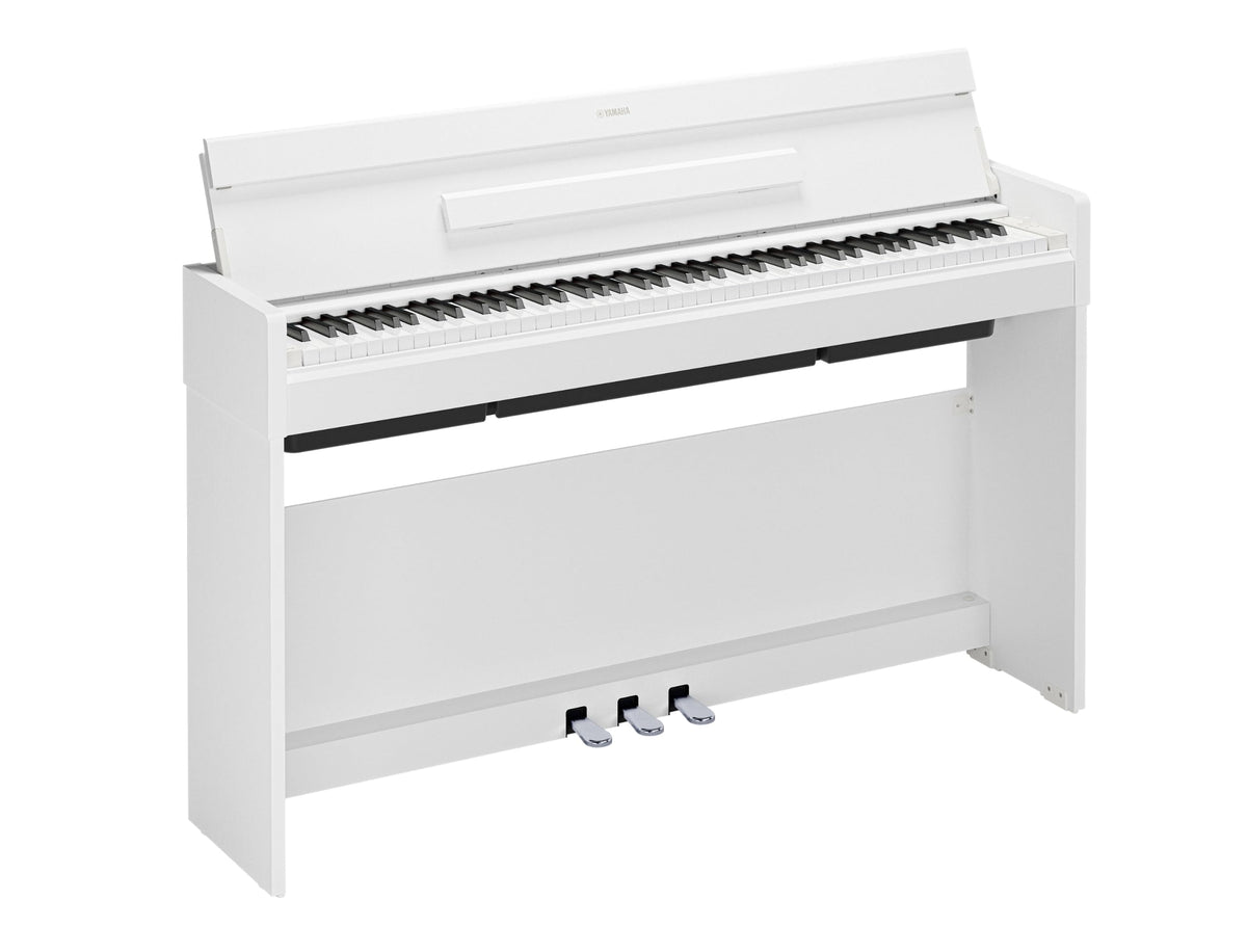 White 88-Key Weighted Digital Piano with 3-Pedal Unit P66612