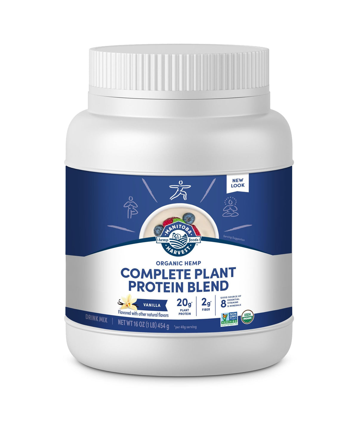 Organic Plant-Based Protein Powder Vanilla 16oz R489834