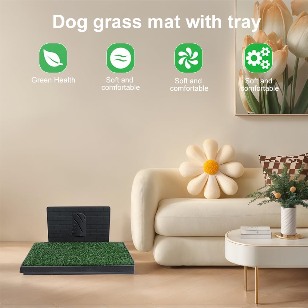 Dog Grass Pad with Tray 30 x 20 Inch T3064
