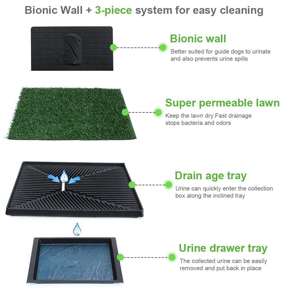 Dog Grass Pad with Tray 30 x 20 Inch T3064