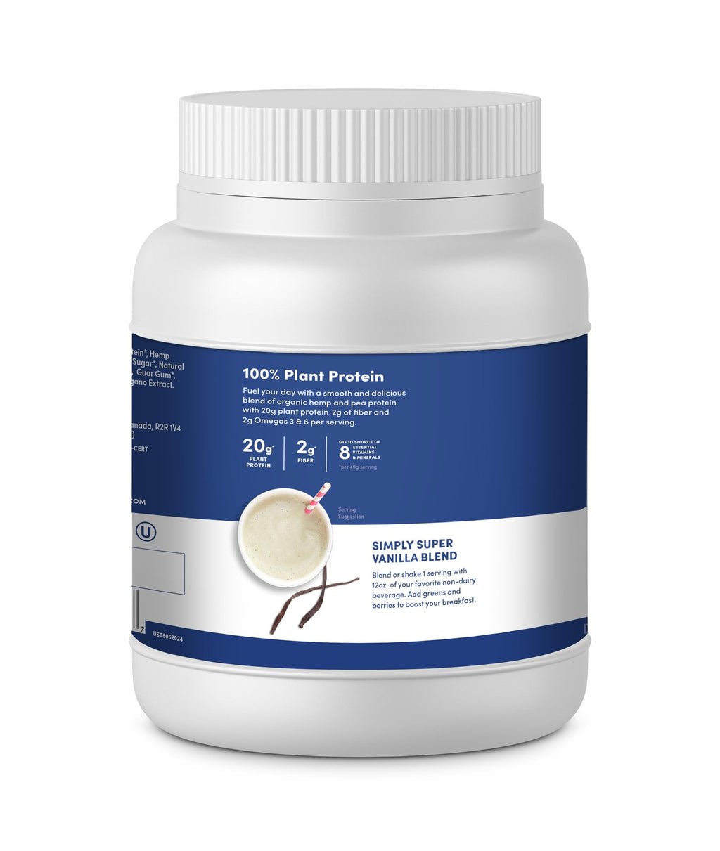 Organic Plant-Based Protein Powder Vanilla 16oz R489834