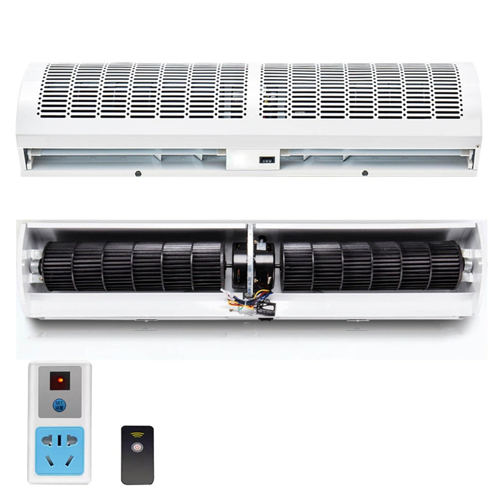 Over Door Air Curtain 60cm 2 Wind Speeds Remote Control G158605