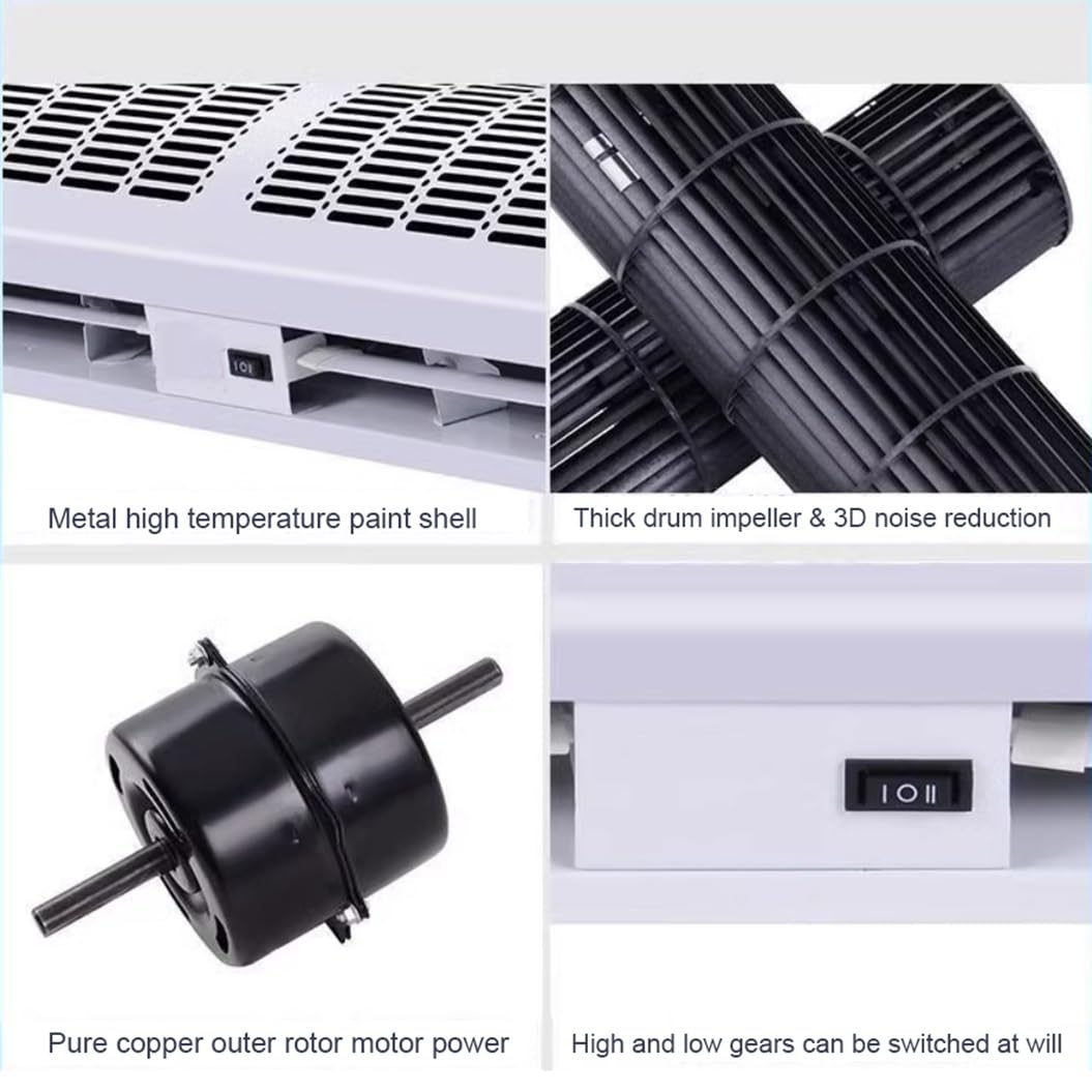 Over Door Air Curtain 60cm 2 Wind Speeds Remote Control G158605