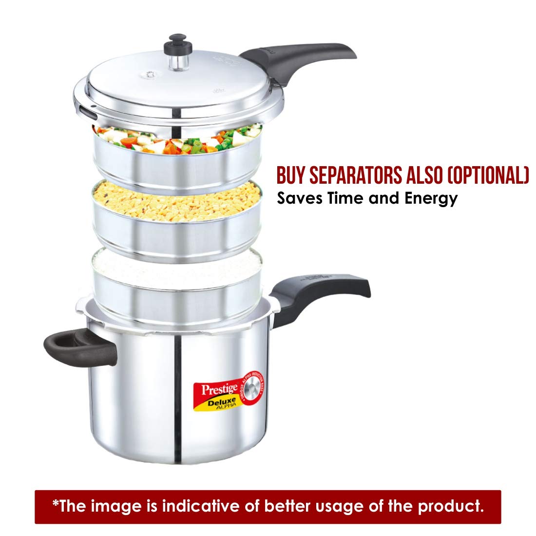 3L Stainless Steel Induction Pressure Cooker L11057