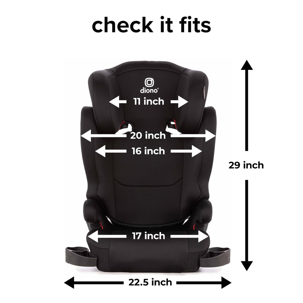 2-in-1 Belt Positioning Booster Seat, High-Back to Backless, Black Q9916