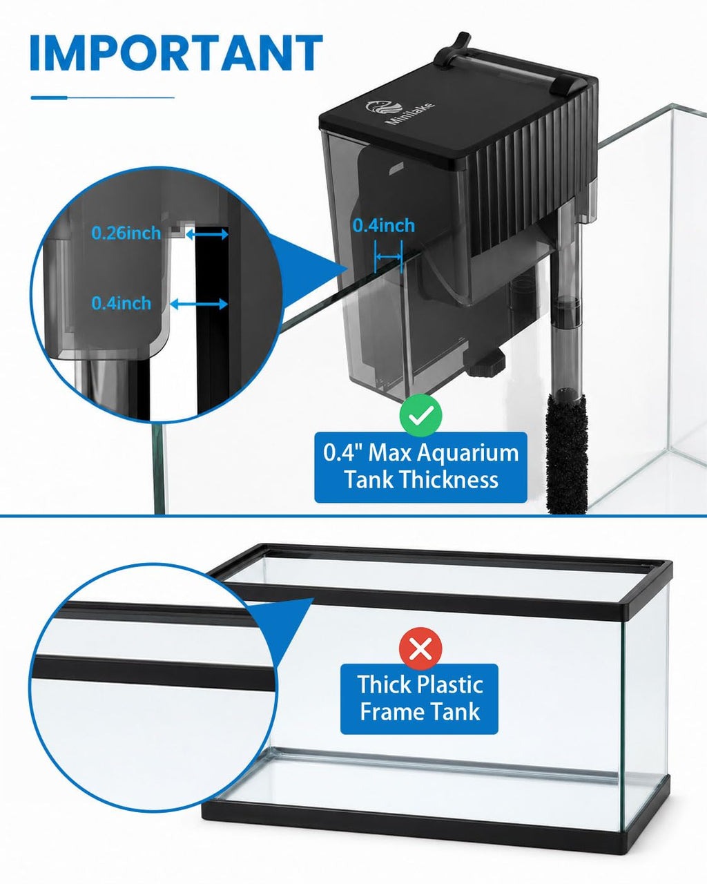Slim Aquarium Filter V749