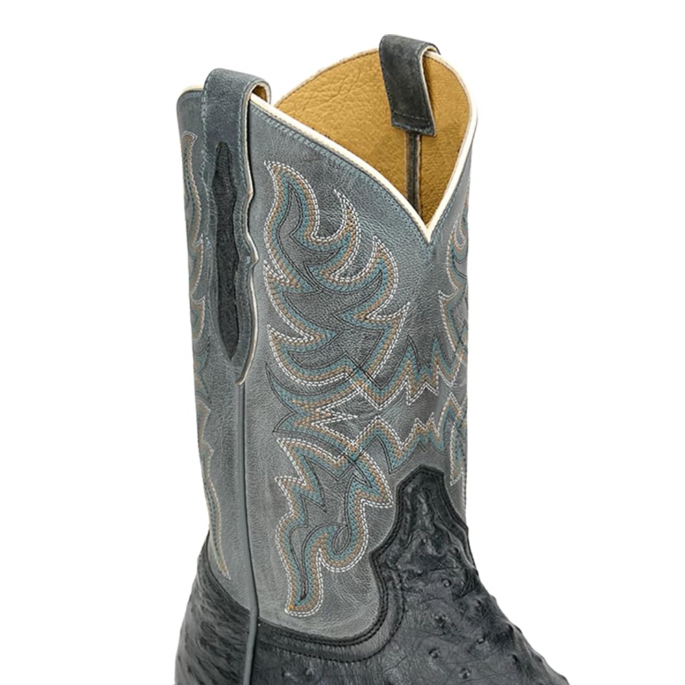 Grey Ostrich Western Boot N29845
