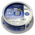 6X Compatible BD-R DL 20-Pack 50GB White Printable J814