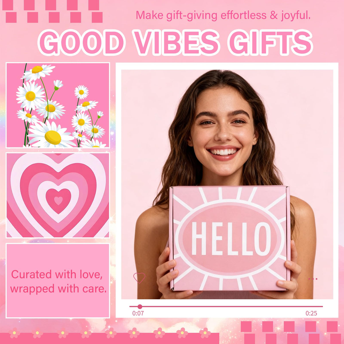 Pink Gift Basket I250