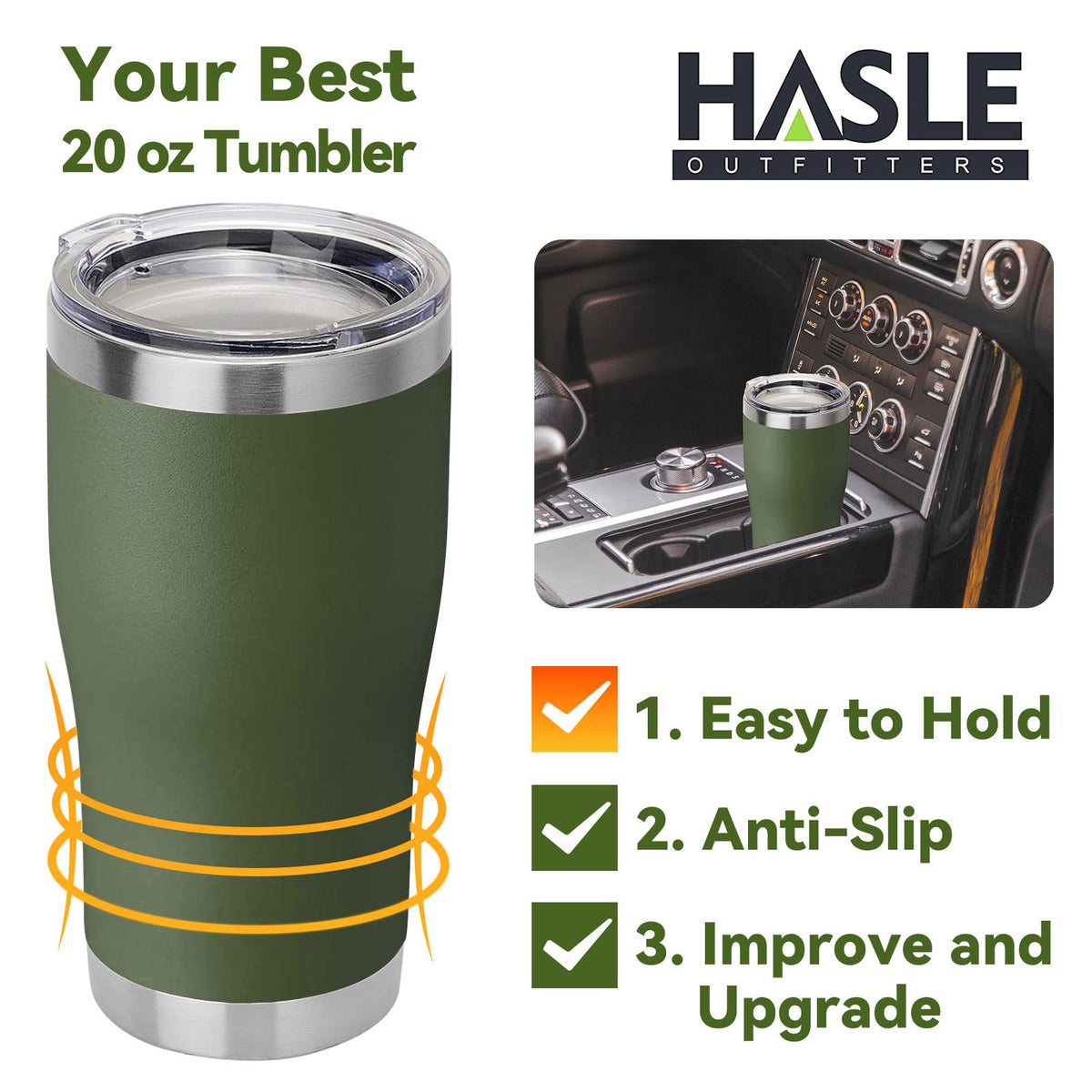20 oz Stainless Steel Vacuum Insulated Tumbler with Lid R9193