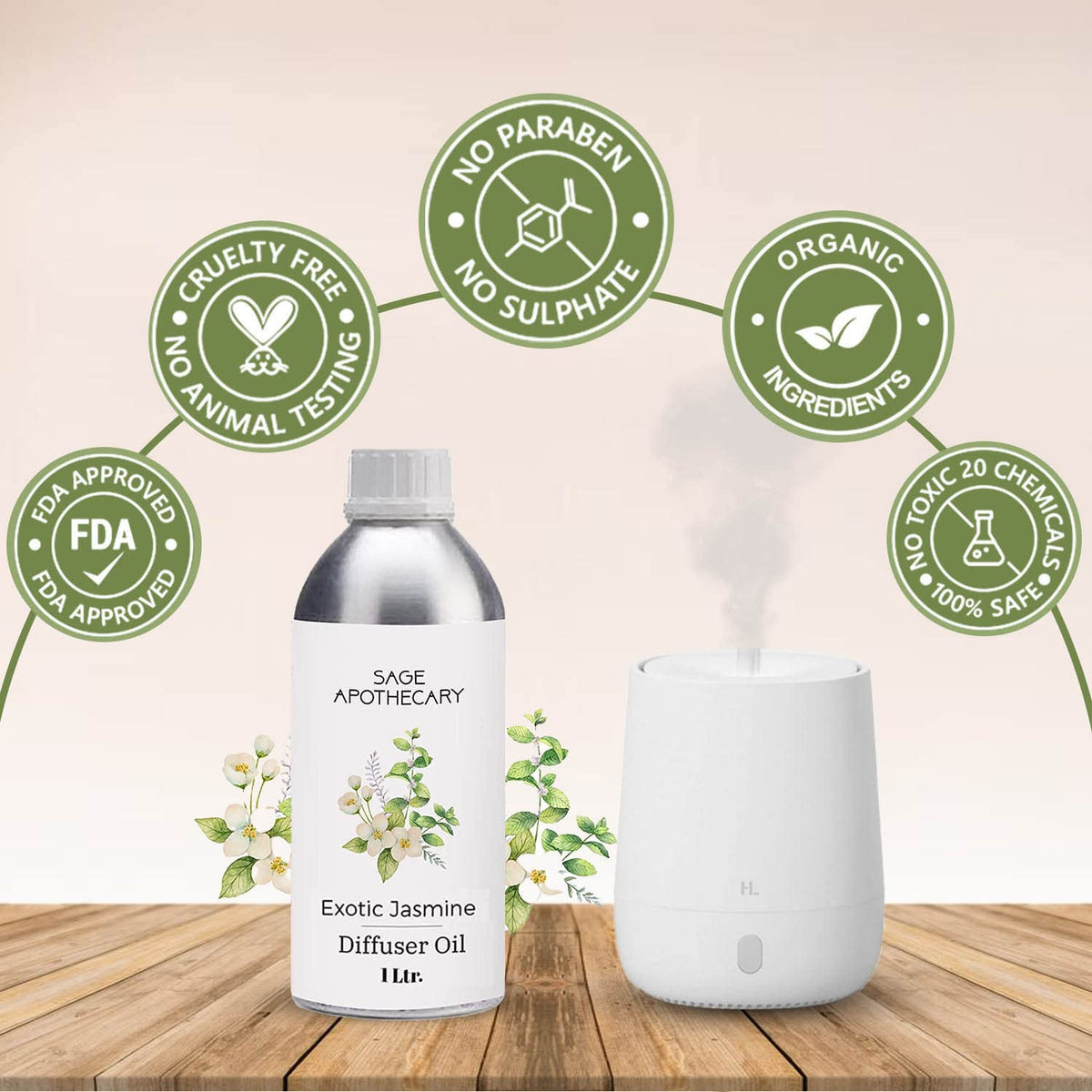 Exotic Jasmine Diffuser Oil 1L B557869