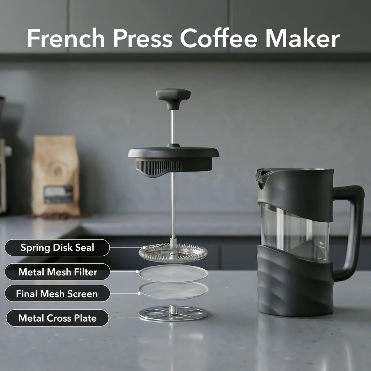 12oz French Press Coffee Maker R6302