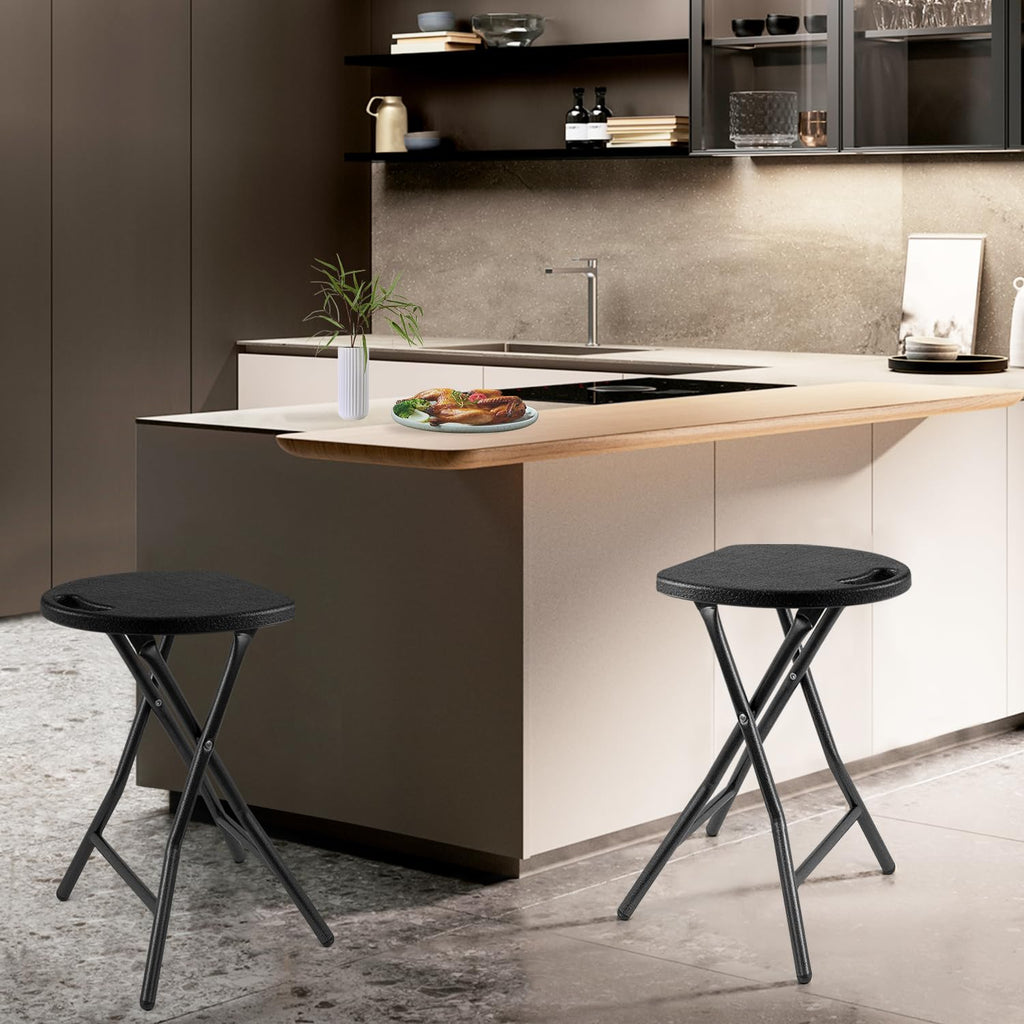 Black Folding Stool with Handle A996816