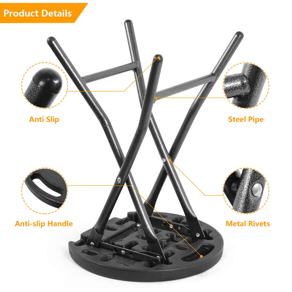 Black Folding Stool with Handle A996816