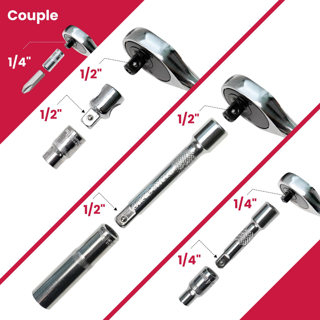 95 Pc Socket Ratchet Wrench Set H72068