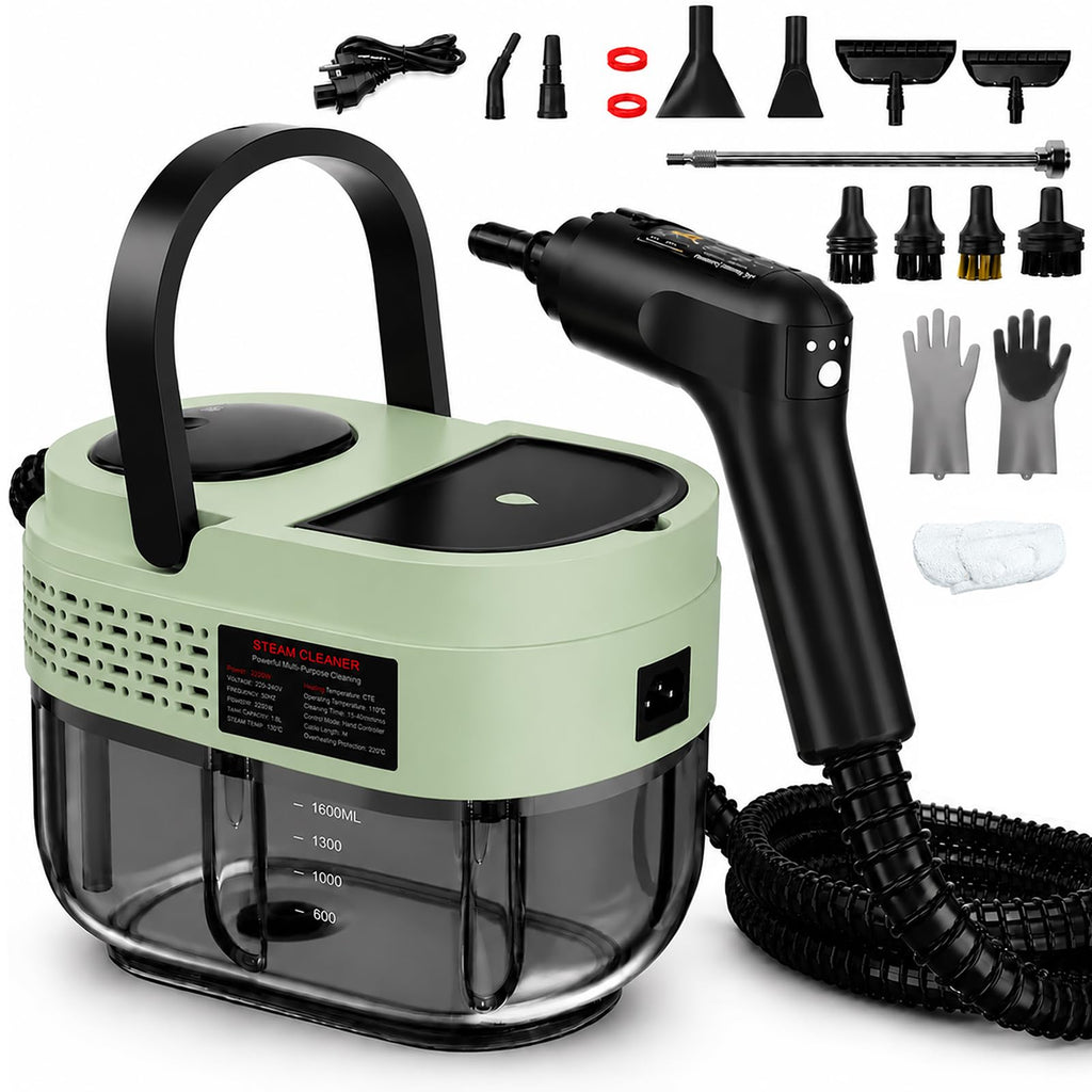 2500W Handheld Steam Cleaner, 3 Steam Levels, 1600Ml Tank V719