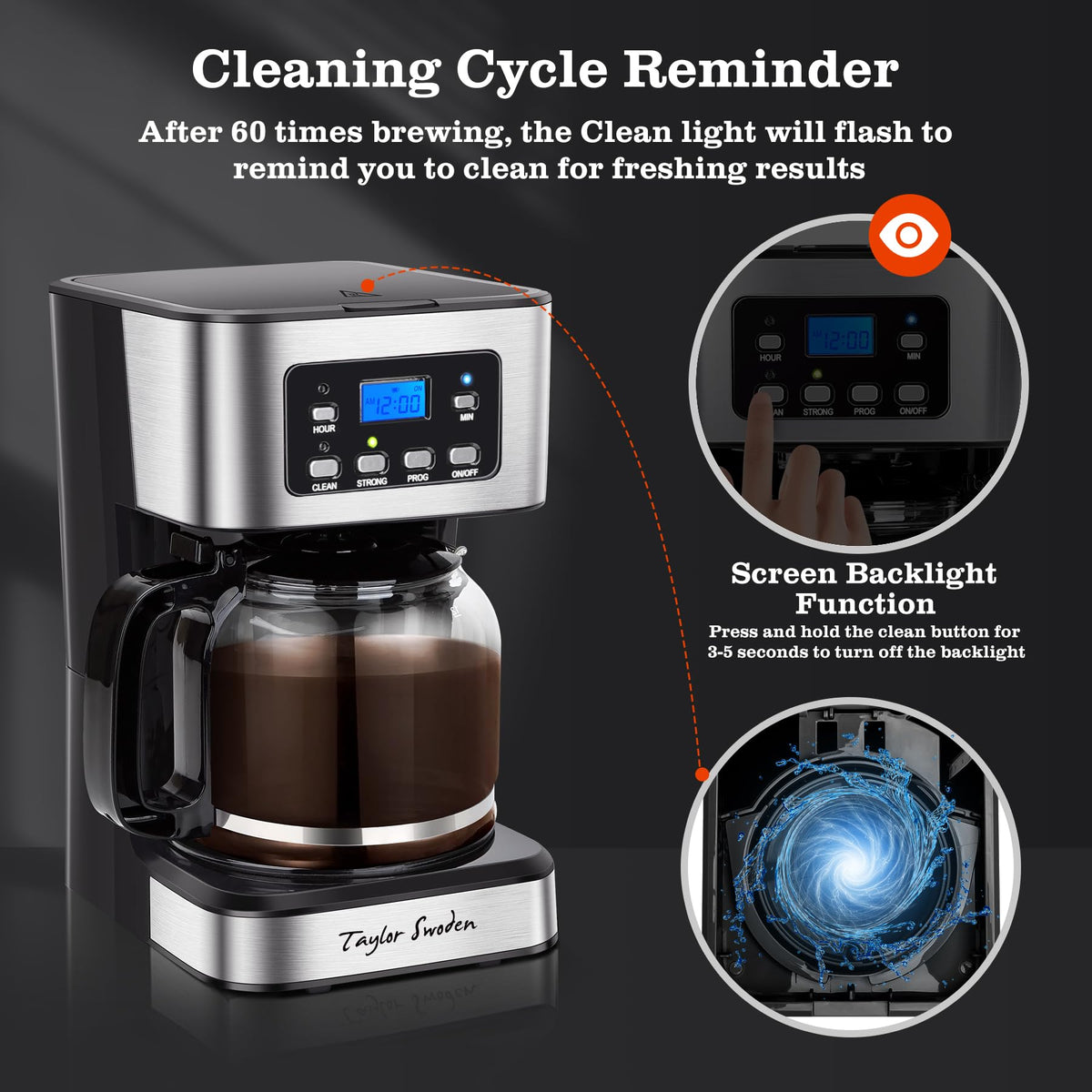 12-Cup Programmable Coffee Maker L717
