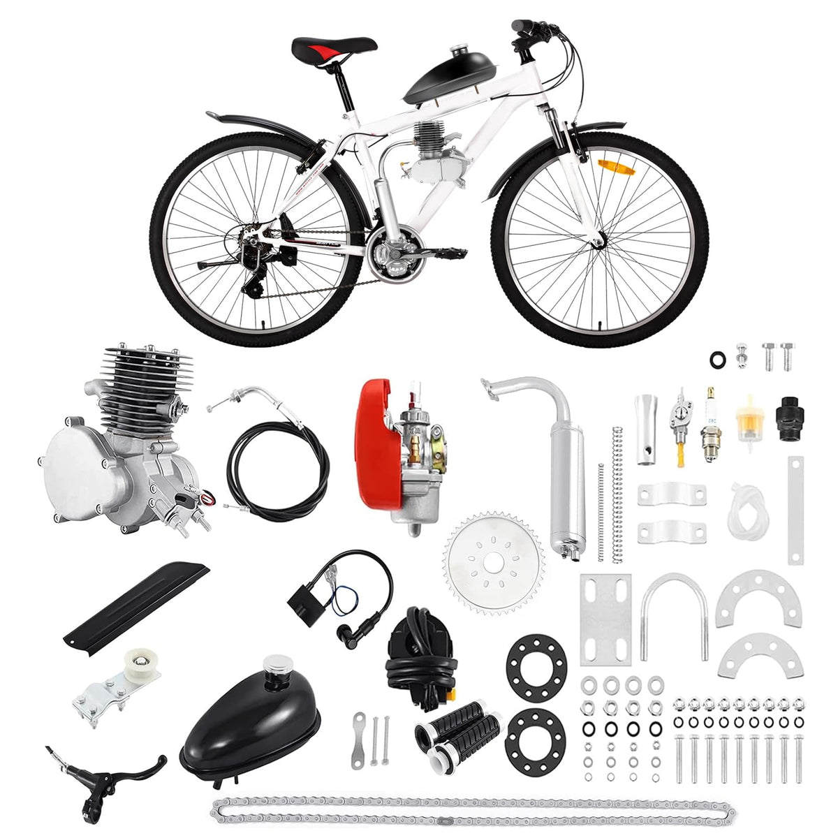 2 Stroke 100CC Motorized Bicycle Engine Kit with CDI System Y41328