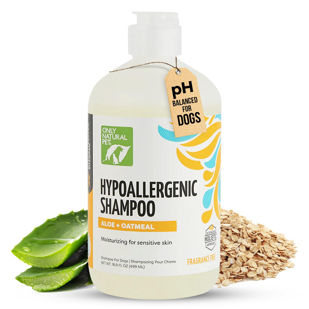 Hypoallergenic Dog Shampoo with Aloe & Oatmeal 16.9 oz F977435