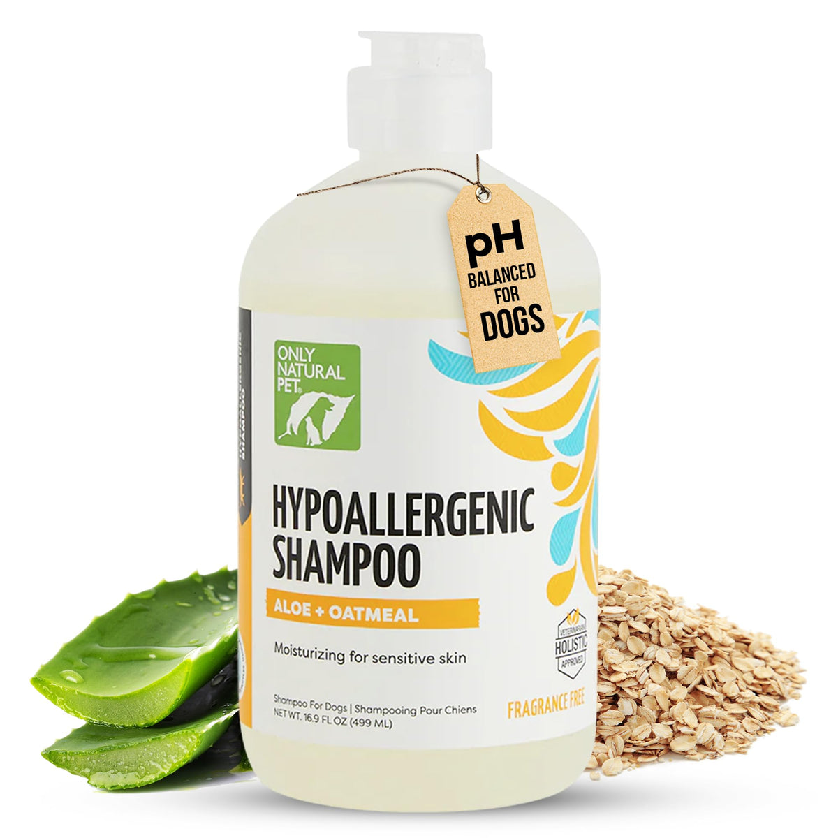 Hypoallergenic Dog Shampoo with Aloe & Oatmeal 16.9 oz F977435