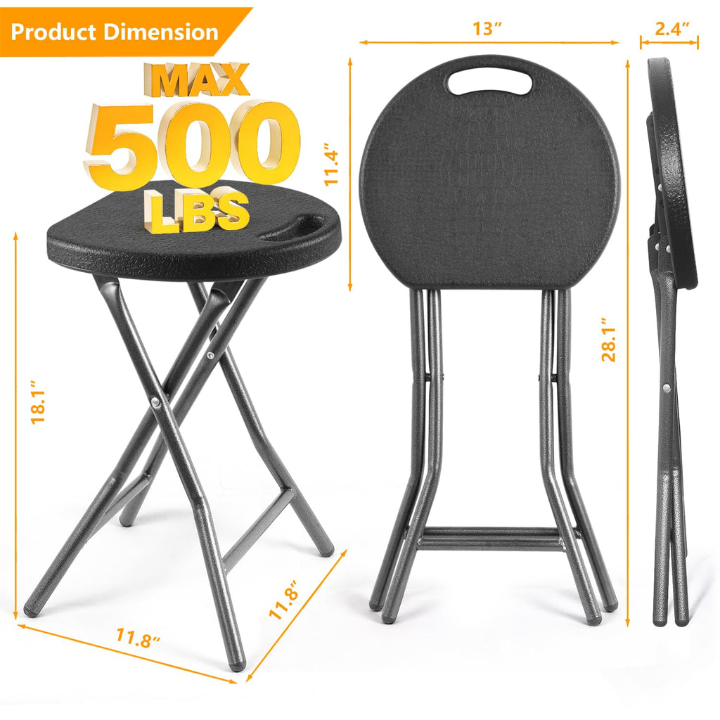 Black Folding Stool with Handle A996816