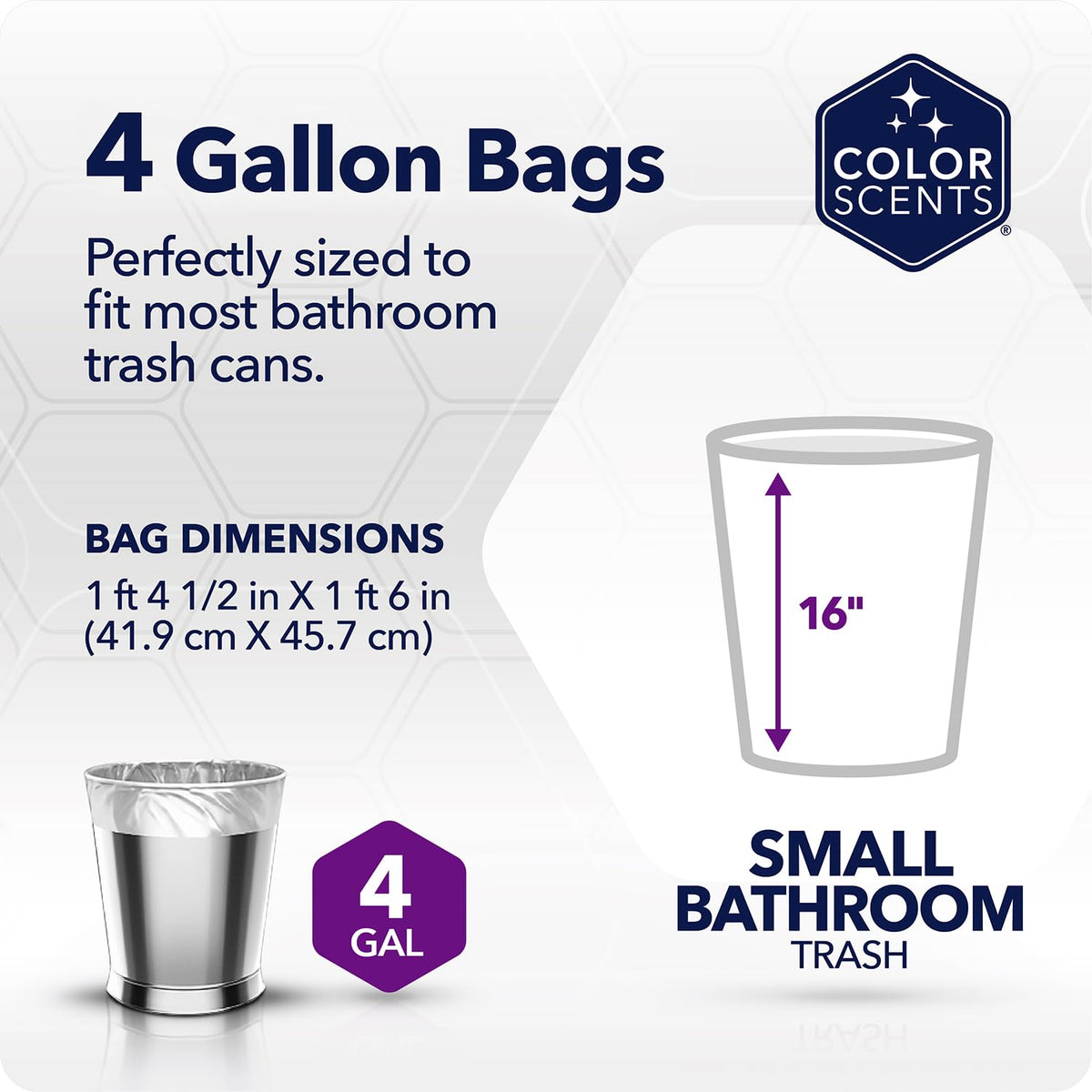 4 Gallon Twist Tie Trash Bags 80 Count I200