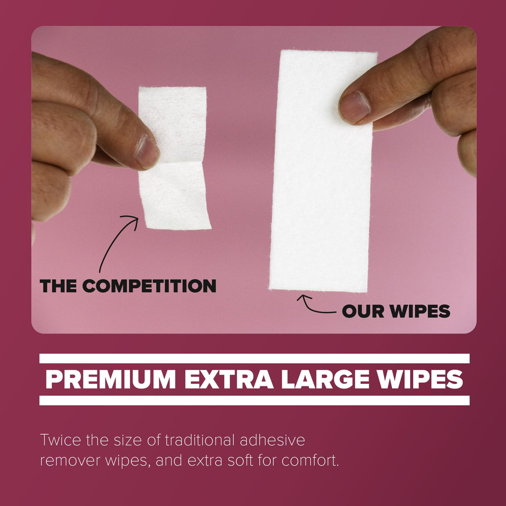 Adhesive Remover Wipes 50 Dry Wipes + 2oz Spray Solution A164