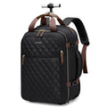 Black Rolling Laptop Backpack with Wheels Z6715