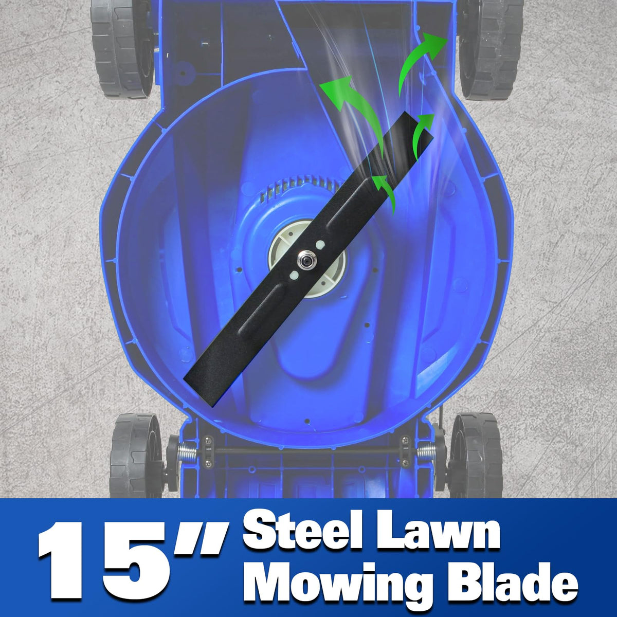 15" Corded Electric Push Mower with 35L Grass Bag V8598